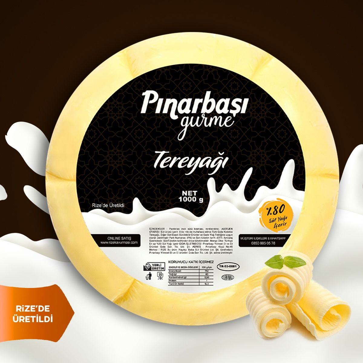 Pınarbaşı Tereyağı 1 KG